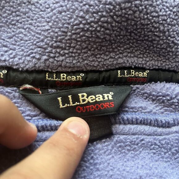 L.L Bean Fleece Jacket Zip Up Womens Xl Petite Purple Sweater Outdoors Gorp - Picture 3 of 12